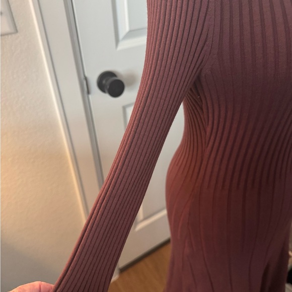 Wolford Elegant Burgundy Knit Midi Dress SZ XS NWT - Picture 6 of 12